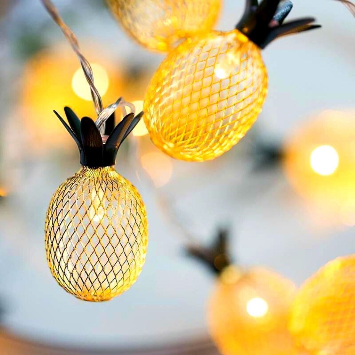 Dekoratif Pilli Pineapple Ananas Pilli Şerit Led Işık (1 Metre) (4401)