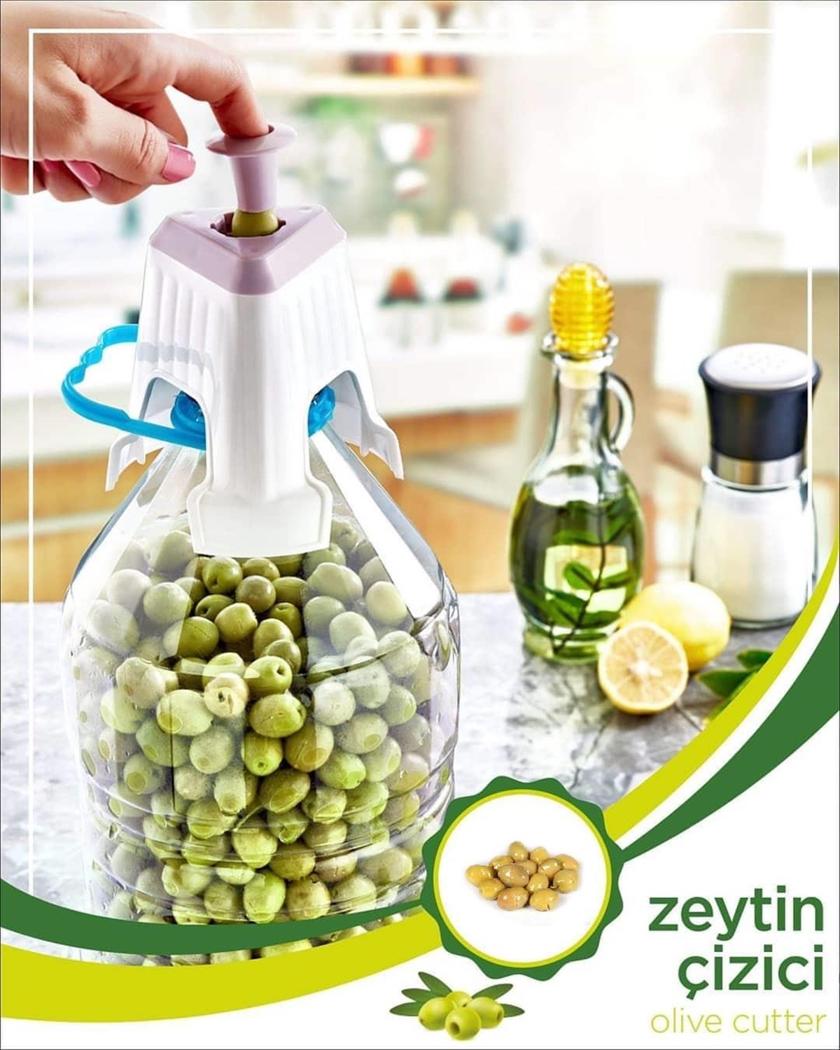 Kolay Zeytin Dilme Çizme Aparatı Pratik Kolay Zeytin Çizici Alet (4401)