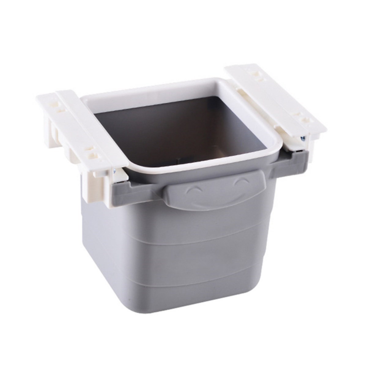 Mini Masa Çöp Kovası Plastik Tezgah Altı Geri Çekilebilir Yapışkanlı Görünmez Bölme Pratik (4401)