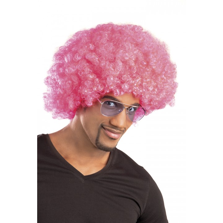 ANKAVERSE® Pembe Renk Kıvırcık Afro Bonus Peruk Detay