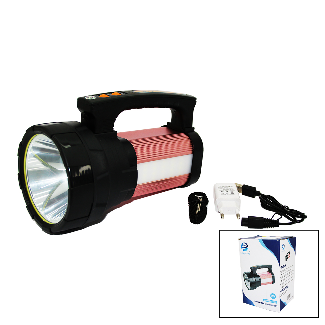 2İN1 15W COB LED - 28LED ŞARJLI EL FENERİ - PROJEKTÖR1000MT- POWERBANK - SU GEÇİRMEZ (4401)