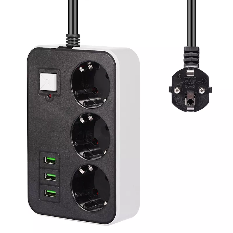 3 USB girişli akım korumalı priz