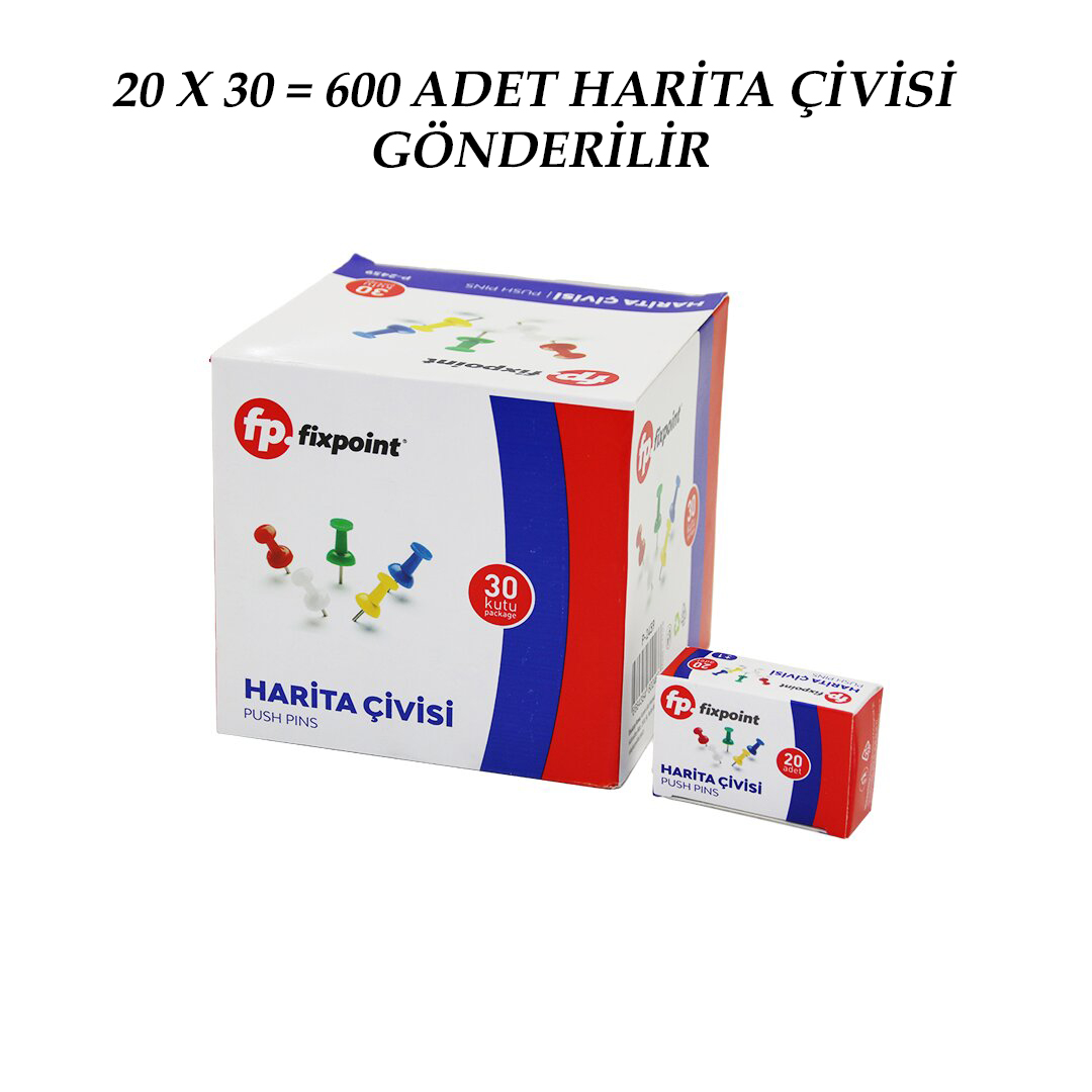 ANKAVERSE® harita çivisi renkli görünüm