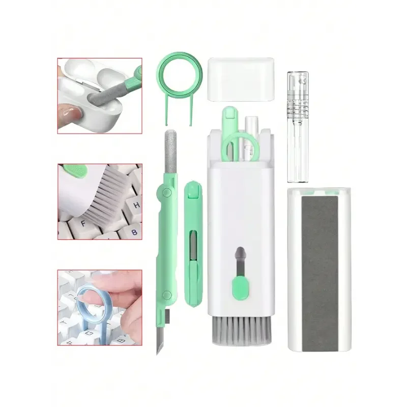 Go İthalat 7 Si̇ 1 Arada &Ccedil;ok Fonksi̇yonlu Klavye Temi̇zleme Fır&ccedil;ası (4457)