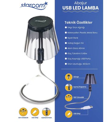 Abajur USB Led Lamba (4401)
