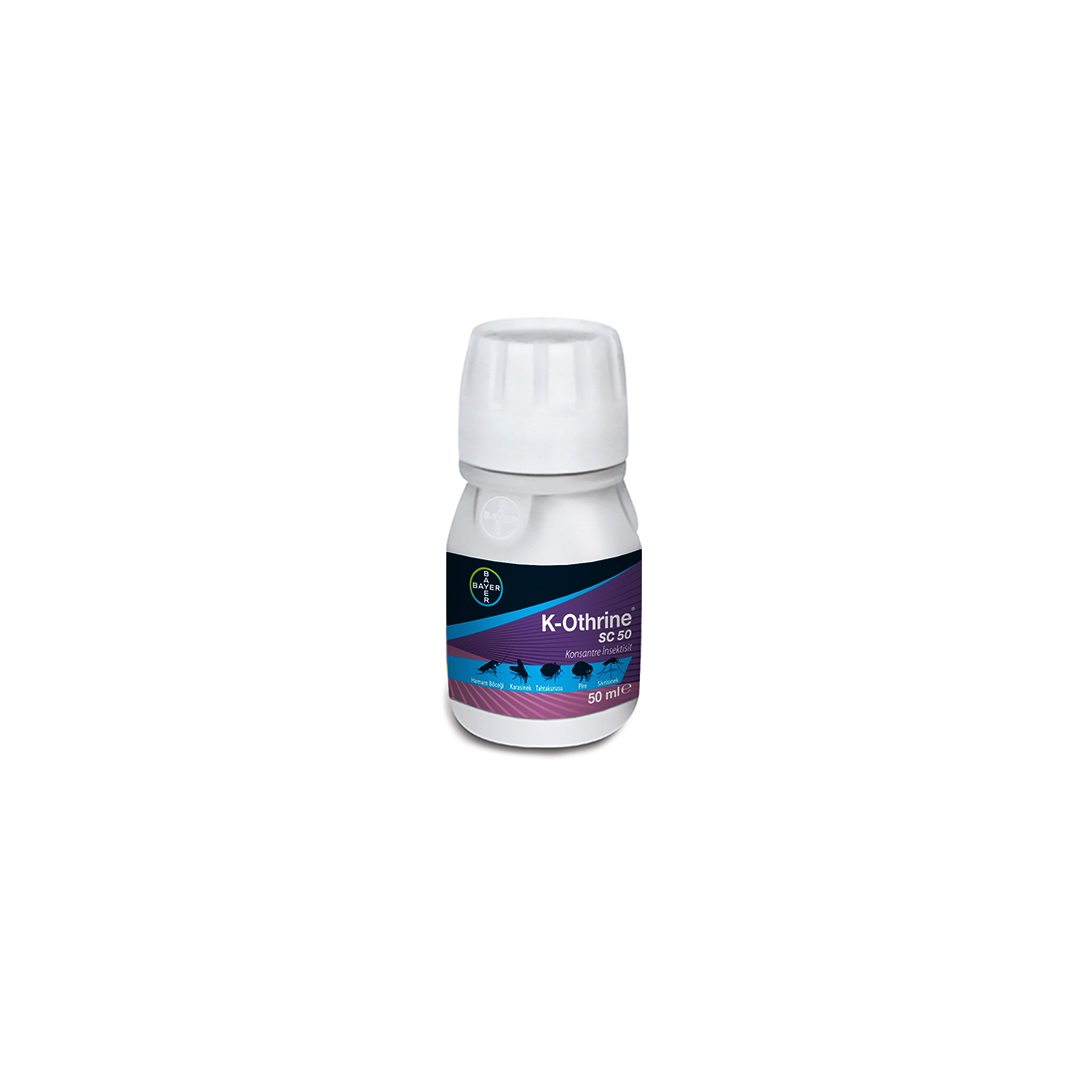 BAYER K-OTHRINE 50ML=KONSANTRE HAŞERE İLAÇ KOKUSUZ İNSEKTİSİT (4401)