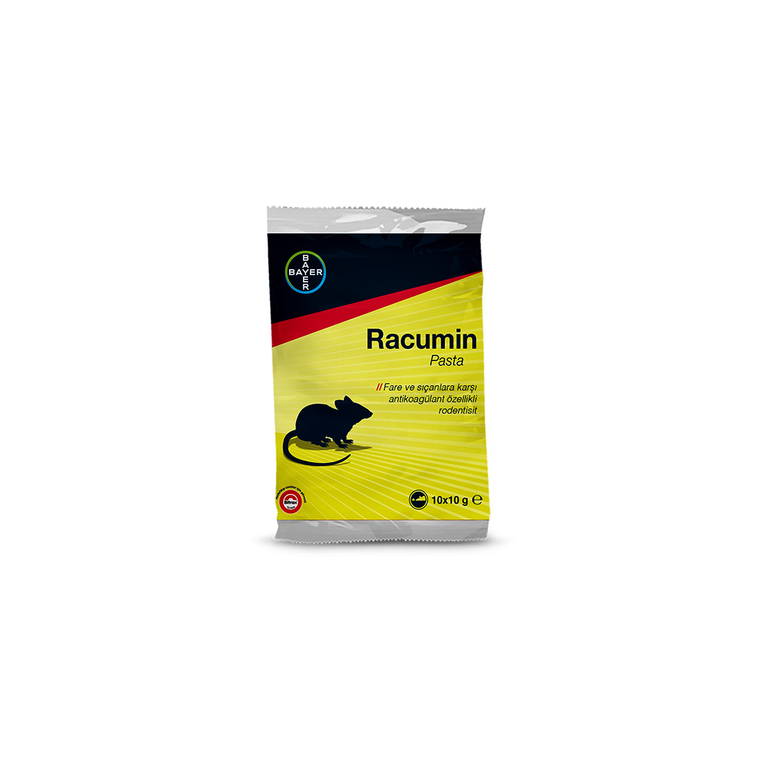 BAYER RACUMİN PASTE 100GR=10X10 PASTA FARE YEMİ RODETİSİT POŞET (4401)