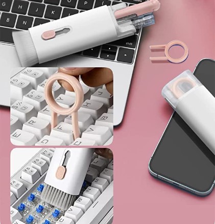 Go İthalat &Ccedil;ok Fonksi̇yonlu 7 Par&ccedil;a Ai̇rpods Klavye Ekran Kulaklık Temi̇zleme Ki̇ti̇ (4457)