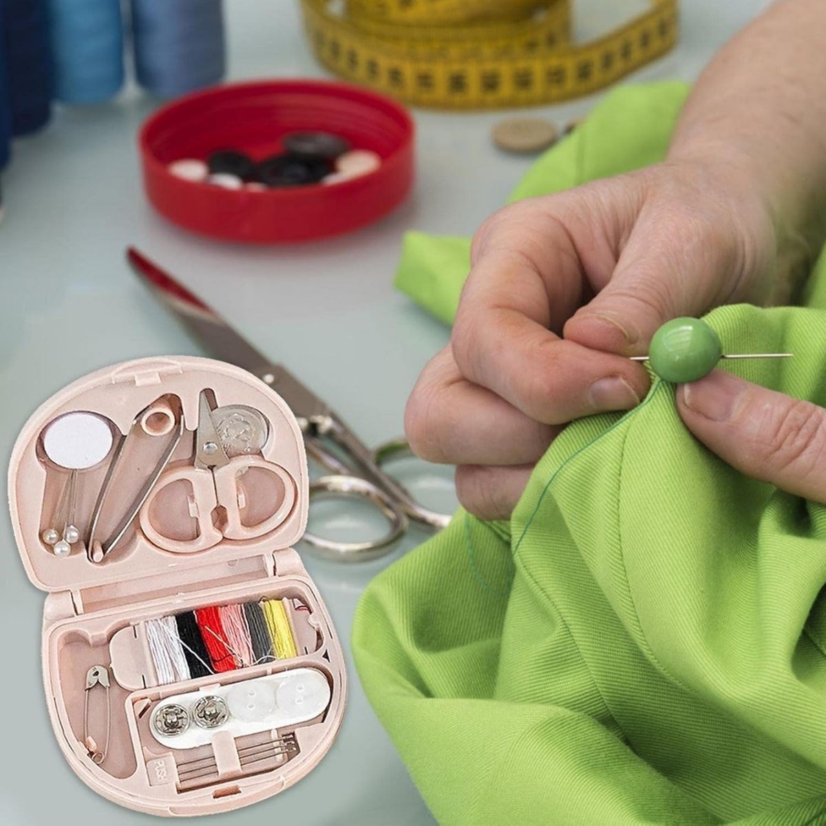 Go İthalat &Ccedil;ok Fonksi̇yonlu Mi̇ni̇ &Ccedil;anta Boy Seyahat Ti̇pi̇ Di̇ki̇ş Seti̇ (4457)