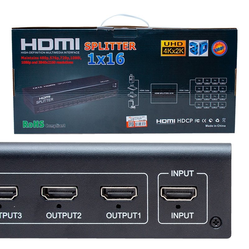 PM-4948 16 Port 1080P 3D 16'lı HDMI Dağıtıcı Görsel