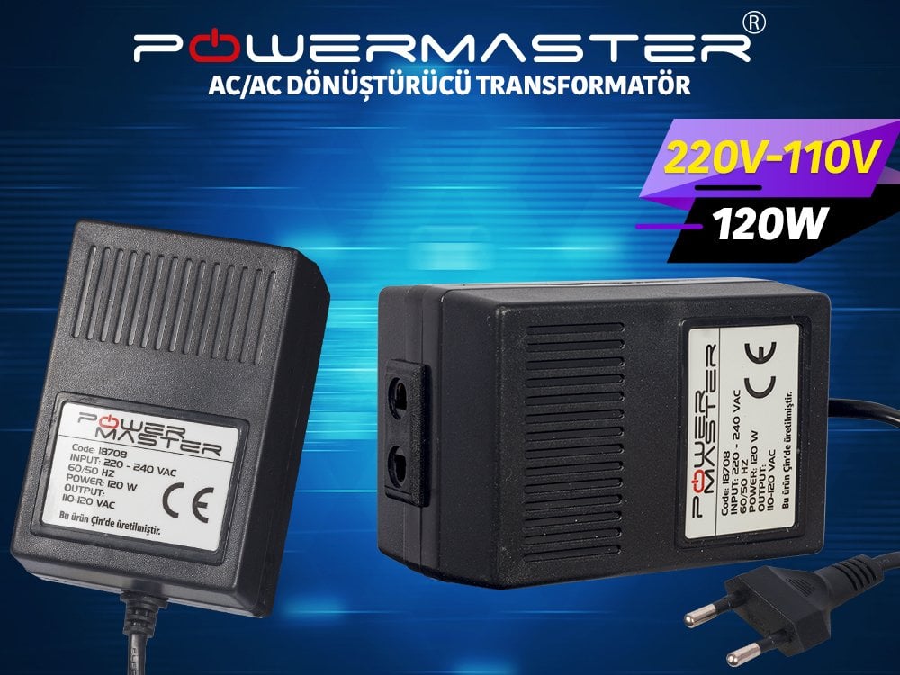 220V-110V 120VA AC/AC Dönüştürücü Oto Transformatör