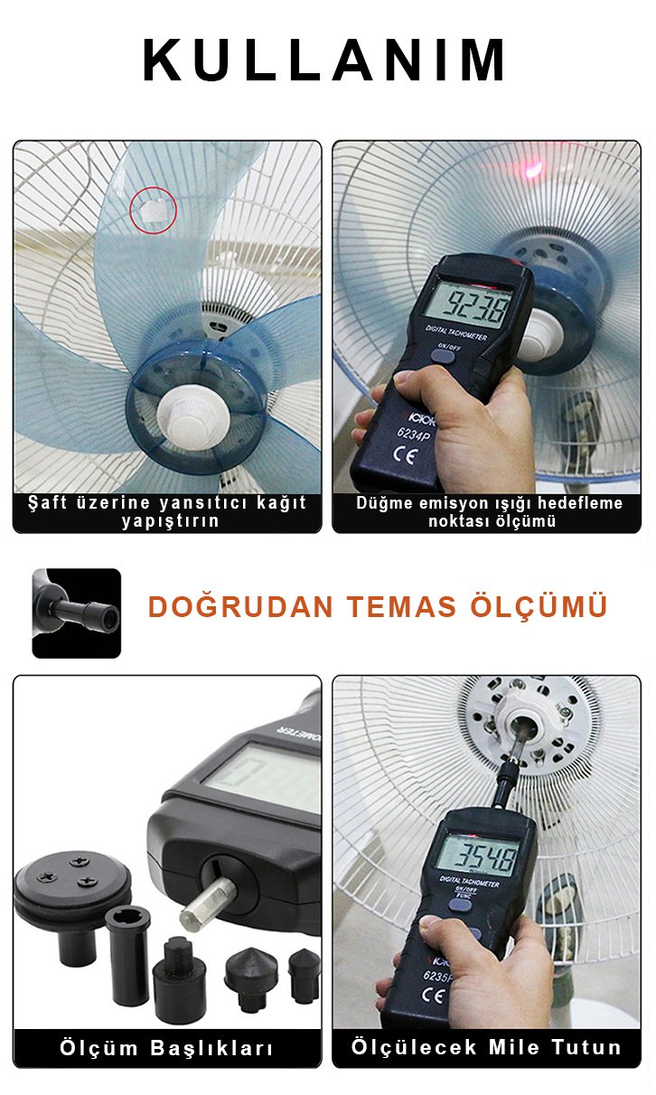 Temaslı Optik+Değmeli Takometre PM-14626