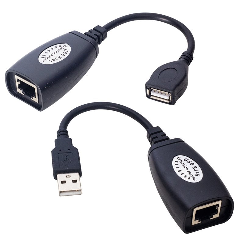  USB 50 Mt. RJ45 Extender Uzatma Kablo