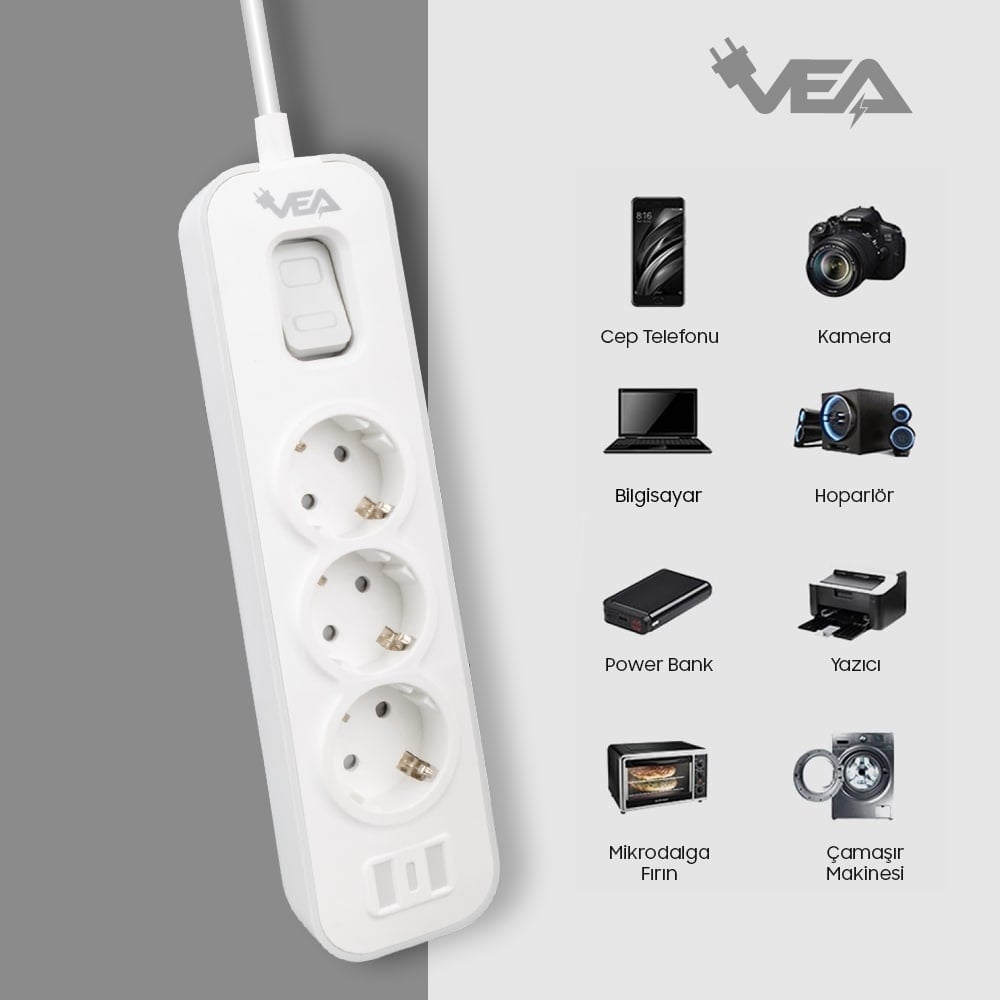 Vea VE-NOVA103 Priz Kullanım Alanları
