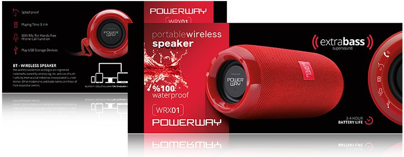 Powerway WRX-1 USB-SD-Bluetooth Destekli Taşınabilir Wireless Speaker