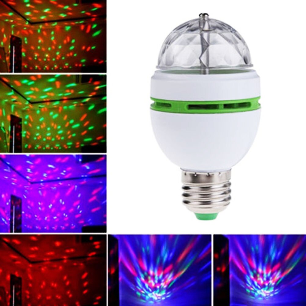 Disko Ampul Led Işıklı Döner Başlıklı - Magic Bulp (4401)
