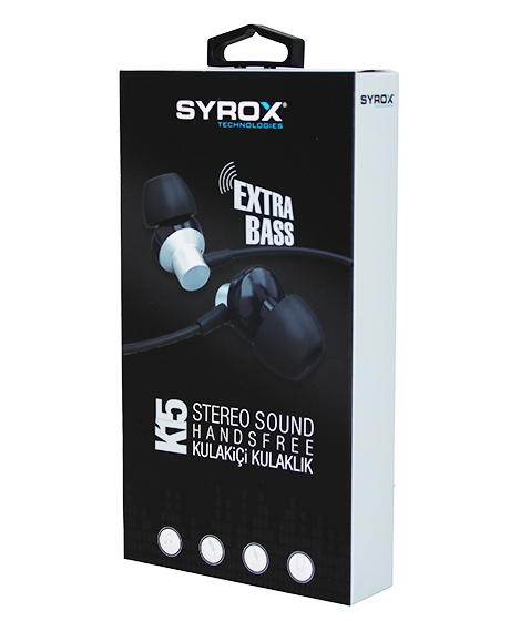 EXTRA BASS KULAK İÇİ  MİKROFONLU KULAKLIK AUX GİRİŞLİ (4401)