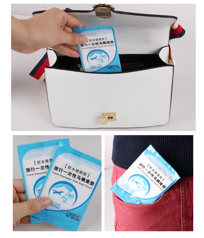 Go İthalat Hi̇jyeni̇k Tek Kullanımlık Klozet Kapağı Poşeti̇ 50 Adet Kutulu (4457)