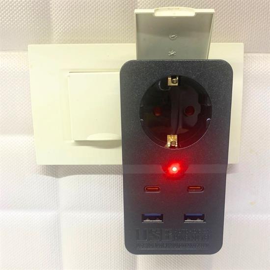 Isıya Dayanıklı Termal Akım Korumalı Priz USB ve Type-C Girişleri