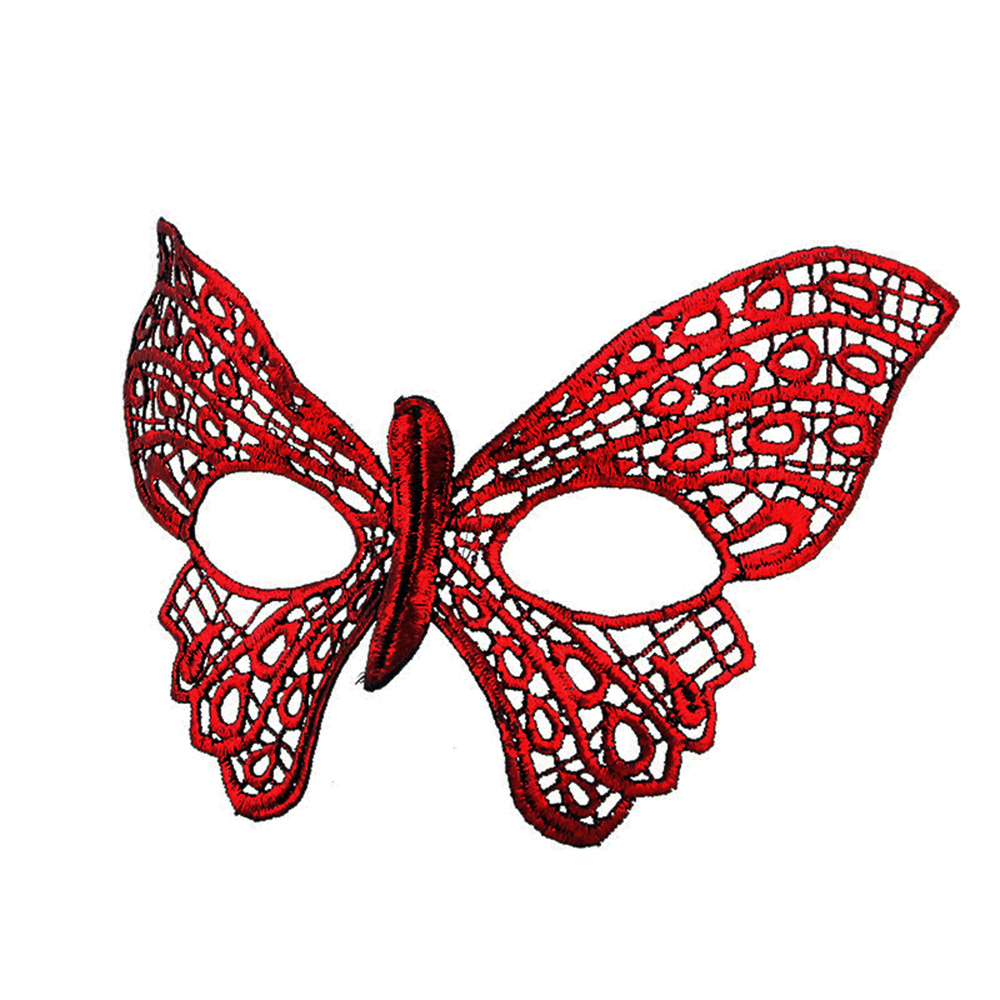 Kırmızı Dantel Masquerade Maskesi detay