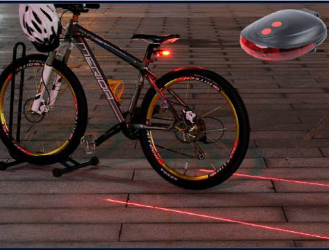 Lazer Güvenlik Şeritli Bisiklet Stop Lambası (4401)