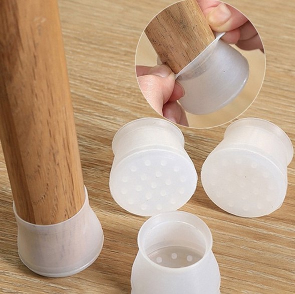 Go İthalat Masa Ve Sandalye Ayak Koruyucu Si̇li̇kon 12 Adet (4457)