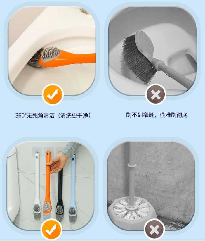 Go İthalat &Ouml;rdek Tasarımlı Si̇li̇kon Tuvalet Ve İnce Detay Fır&ccedil;ası (4457)