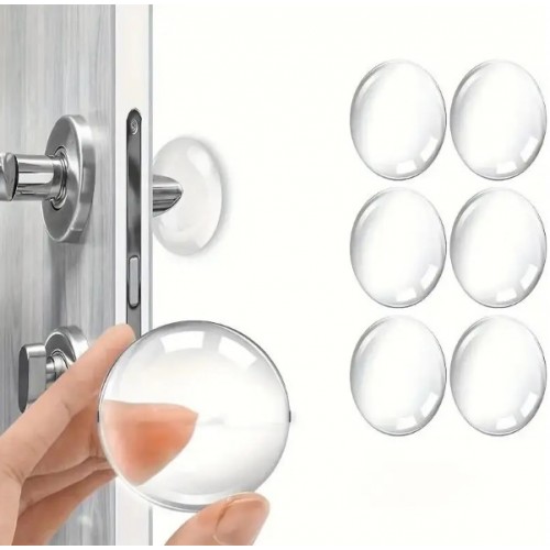 Go İthalat Şeffaf Si̇li̇kon Mobi̇lya Ve Kapı Durdurucu Darbe Pedi̇ 6 Lı (4457)