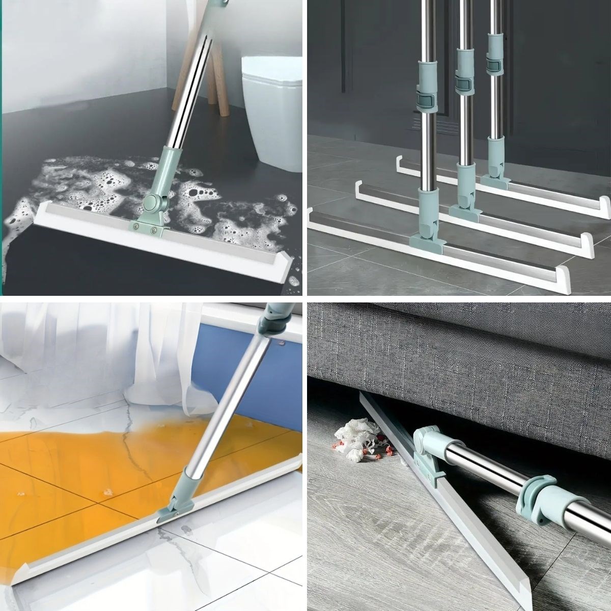 Go İthalat Teleskopi̇k Oynar Başlıklı Cam,Zemi̇n Si̇lme Aparatı &Ccedil;ek&ccedil;ek (4457)