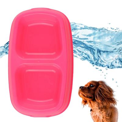 İkili Mama Kabı (Pembe)