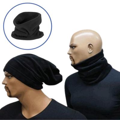 Unisex Terletmez Kumaş İkisi Bir Arada Boyunluklu Polar Bere