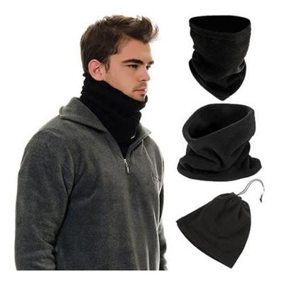 Unisex Terletmez İkisi Bir Arada Kırmızı Boyunluk Polar Bere