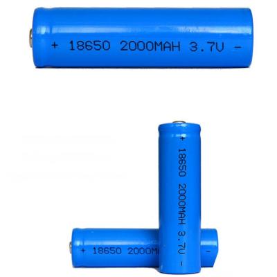 18650 3.7V 2000 mAh Şarj Edilebilir Pil Orijinal Li-on Pil