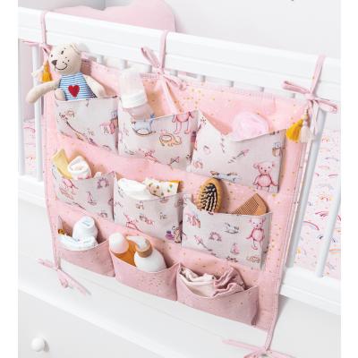 Bebek Beşik Kenarı Düzenleyici 9 Cepli - Pembe