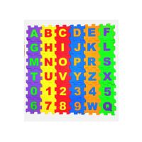 36 Parça Çocuk Oyun Karosu Eva Puzzle Yer Matı Harf Ve  Sayılar Eğitici Oyun Halısı Mini