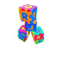 36 Parça Çocuk Oyun Karosu Eva Puzzle Yer Matı Harf Ve  Sayılar Eğitici Oyun Halısı Mini