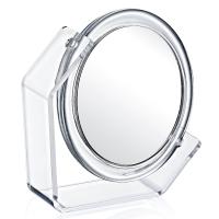 Oval  Makyaj Aynası 360 Derece Dönen Çift Taraflı Yakınlaştıran Ayna
