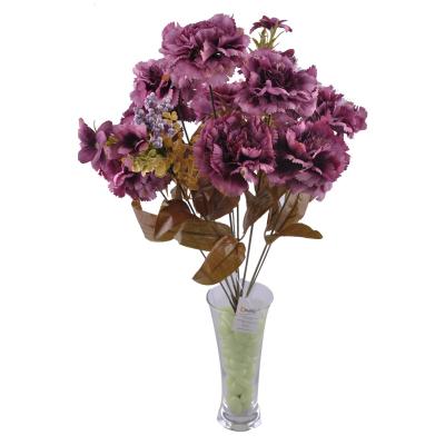 11 Dallı 50 cm Karanfil Yapay Çiçek Mor-CK002MR