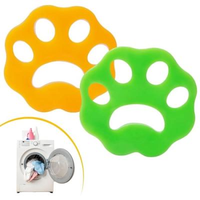 2 Adet Evcil Hayvanlar ve Çamaşır Makinesi İçin Pati Şekilli Renkli Tüy Temizleme Aparatı