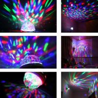 360 Derece Dönen Disko Tarzı Renkli Dekoratif Disco Lamba