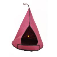 Bordo Renkli Evcil Hayvan Çadırı Klübesi Yuvası Yatağı Oyun Alanı