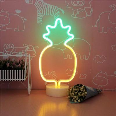 Dekoratif Ananaslı Neon Led Masa Ve Gece Lambası Hediyelik Lamba