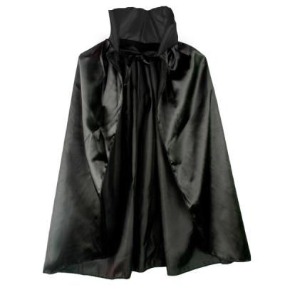 Siyah Renk Yakalı Halloween Pelerini 90 cm