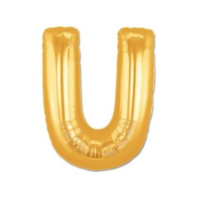 U Harf Folyo Balon Altın Renk  40 inç