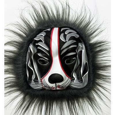 Köpek Maskesi - Kurt Maskesi Yetişkin Çocuk Uyumlu Siyah Renk Model 1