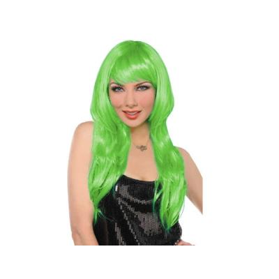Uzun Peruk Saç - Yeşil